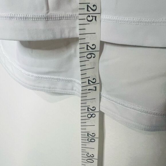 Lululemon White Running Tank Top Mesh Back Strap Sz 8-10 - Picture 6 of 8